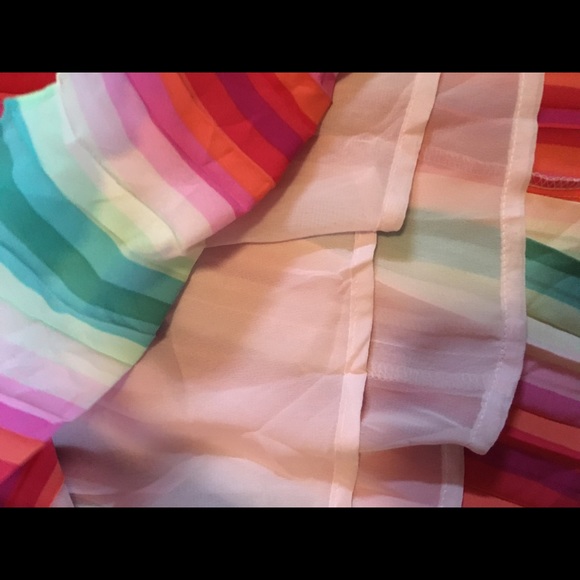 J crew rainbow colored midi skirt - Picture 3 of 5
